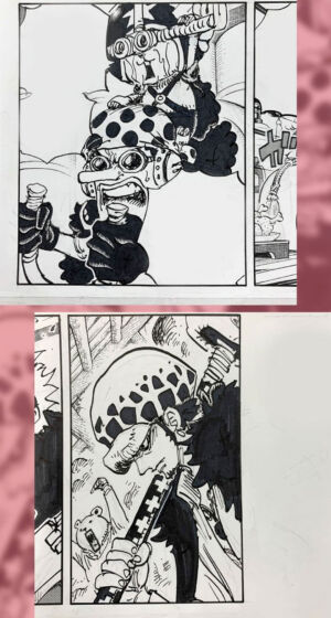 one piece capitulo 986 esbocos rascunho oda 06 law usopp chopper