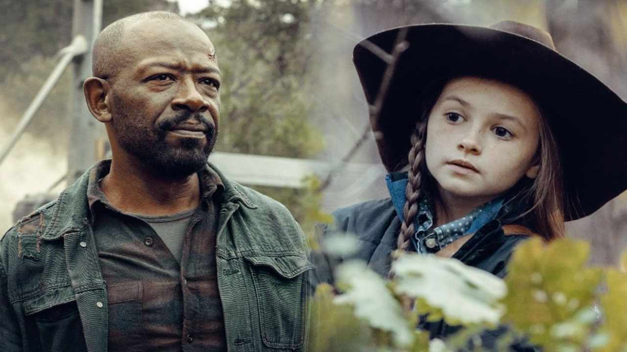 Morgan Jones em Fear The Walking Dead e Judith Grimes em The Walking Dead, após o salto temporal de seis anos.