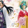 One piece | boa hancock e komurasaki ganham action figures com roupas tradicionais japonesas