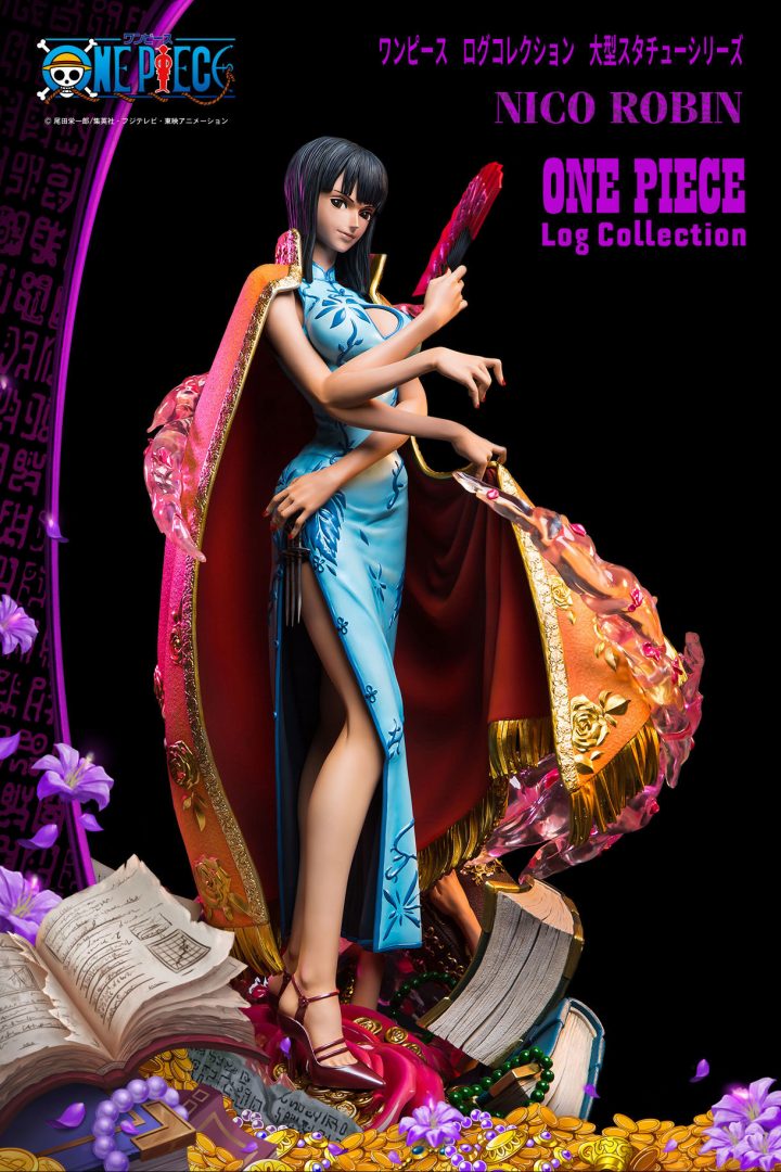 One piece log collection oogata statue series action figure nico robin 08