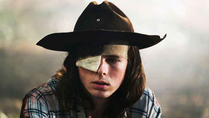 Carl Grimes no 9º episódio da 8ª temporada de The Walking Dead.