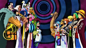 Pôster da saga de Alabasta em One Piece.