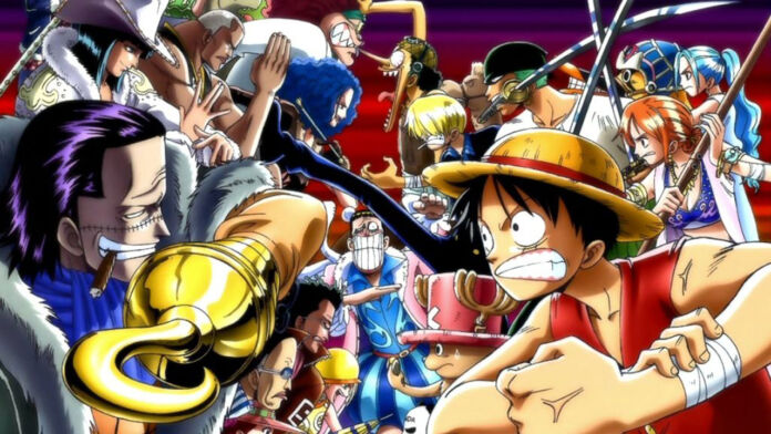 Pôster da saga de Alabasta em One Piece.