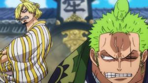 Sanji e Zoro no episódio 942 do anime de One Piece.