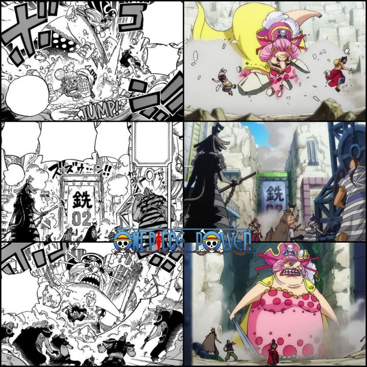 One Piece  Comparação Anime x Mangá do episódio 947