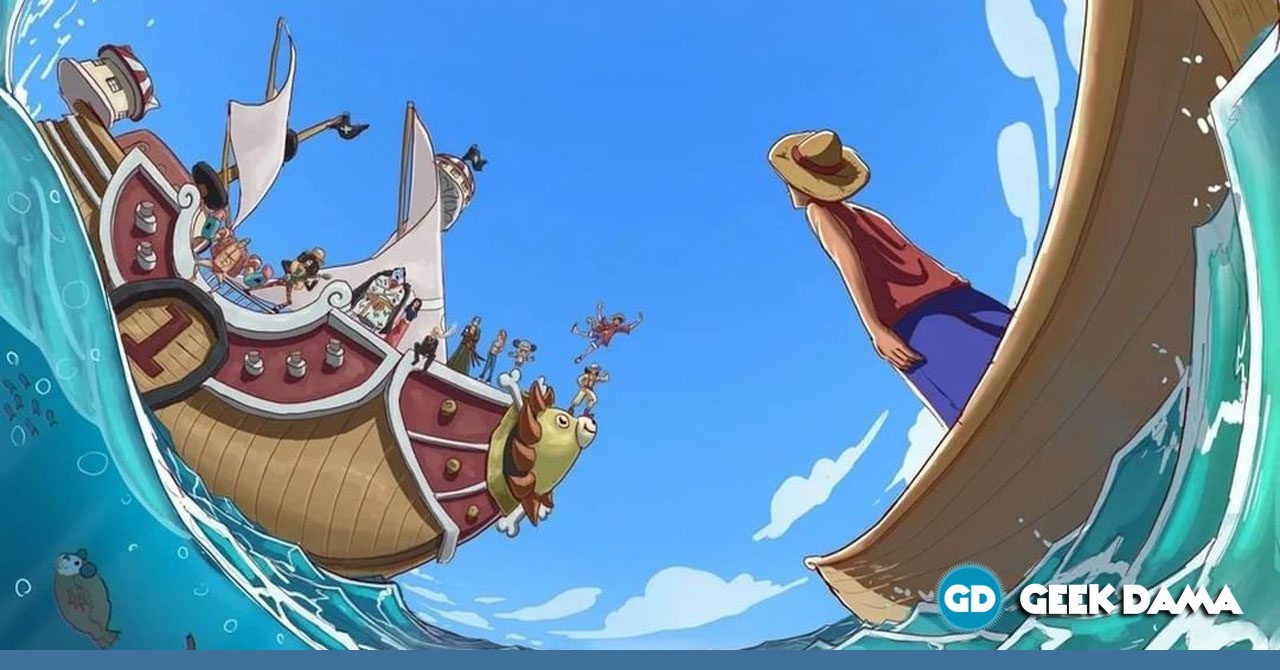 Going Merry and Thousand Sunny   One piece cartoon, One piece fanart,  Manga anime one piece