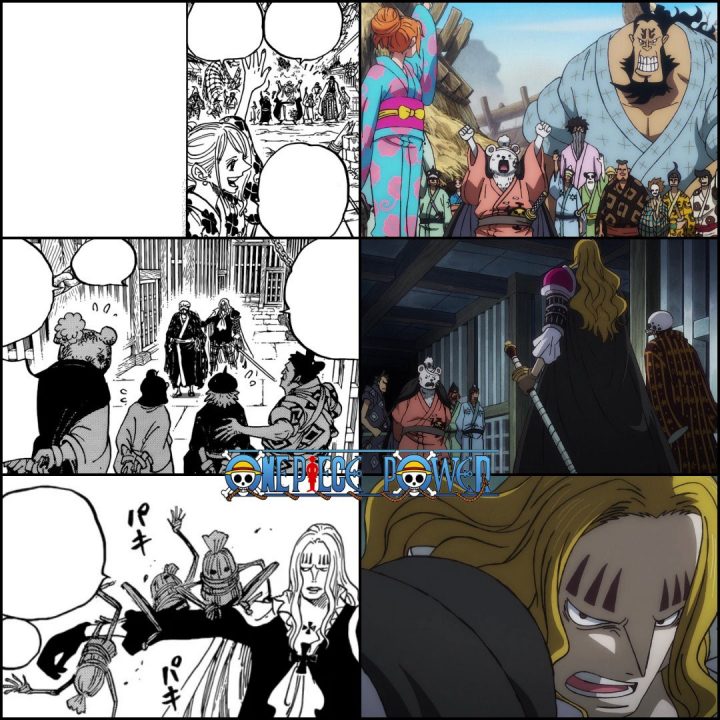 One piece comparacao anime manga episodio 951 capitulo 950 951 09