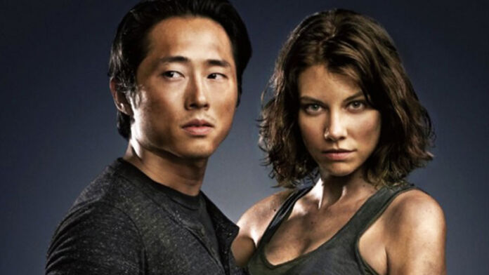 Glenn e Maggie em The Walking Dead.