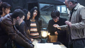 Huck, Felix, Iris, Hope, Percy e Tony no 7º episódio da 1ª temporada de The Walking Dead: World Beyond.
