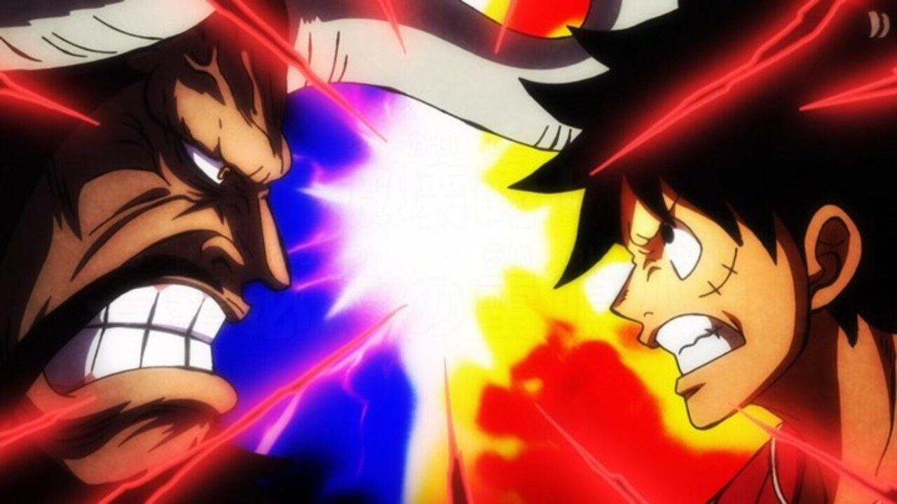 Luffy VS Kaido em One Piece.