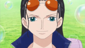 Nico Robin em Shabaody, após o salto temporal de One Piece.