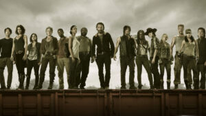 Pôster da 5ª temporada de The Walking Dead.