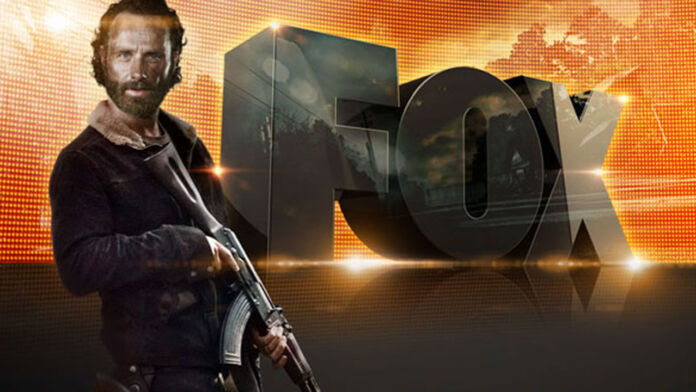 Banner da 6ª temporada de The Walking Dead na FOX Channel, com Rick Grimes.