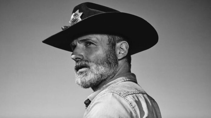Rick Grimes (Andrew Lincoln) em The Walking Dead.