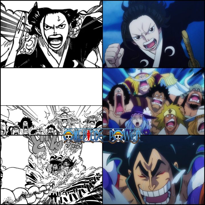 One Piece  Comparação Anime x Mangá do episódio 963