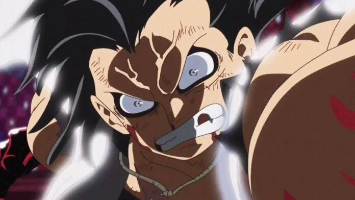 One Piece | Luffy usando o Gear 4: Snakeman.