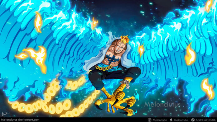 One Piece | Marco em colorização feita por fã do capítulo 981 do mangá. Por melonciutus.