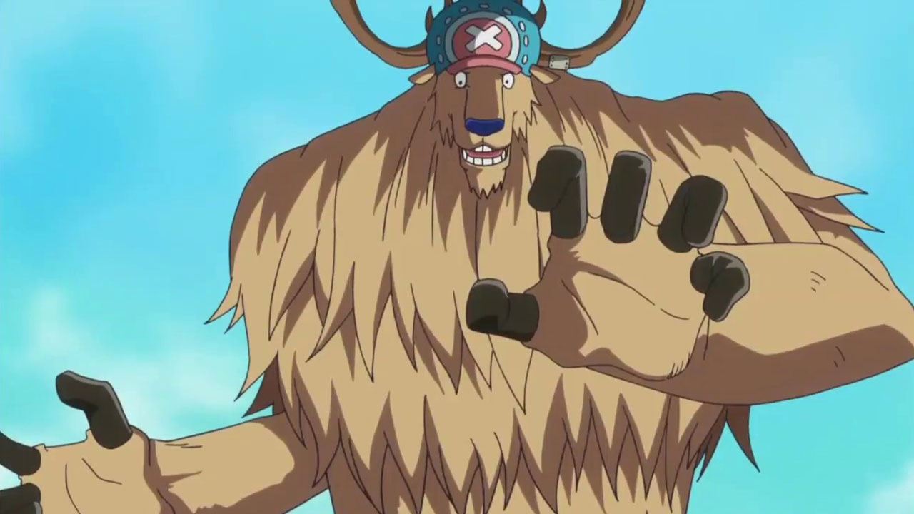 One Piece | Chopper usando o Monster Point no anime.