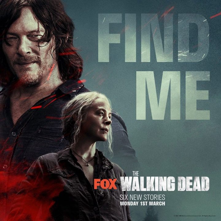 Daryl e carol em pôster do 18º episódio da 10ª temporada de the walking dead (s10e18 - "find me")