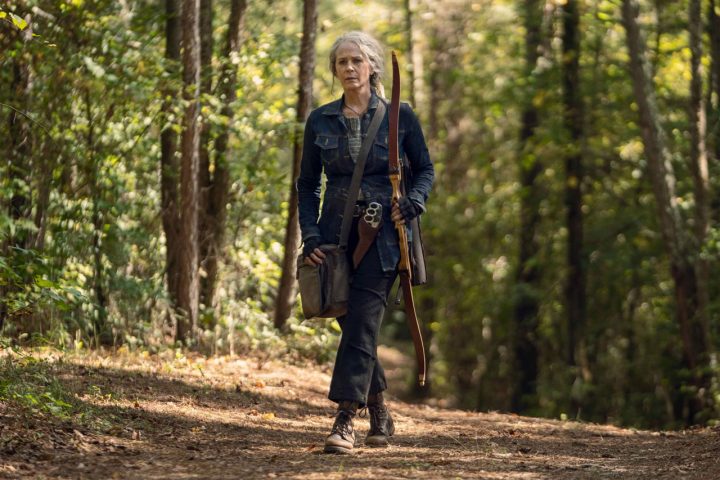 Carol no 21º episódio da 10ª temporada de the walking dead (s10e21 - "diverged").