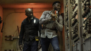 Morgan Jones e Victor Strand no 15º episódio da 6ª temporada de Fear The Walking Dead (S06E15 - 