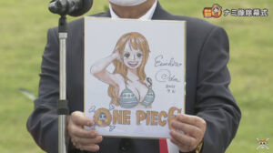 one piece estatua de bronze nami 14 desenho oda