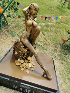 One piece estatua de bronze nami 4