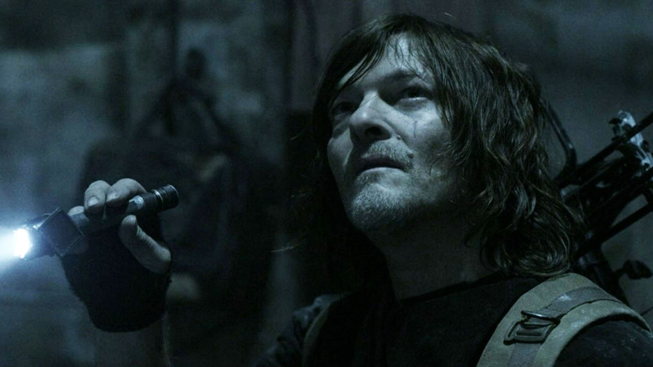 Daryl Dixon no 1º episódio da 11ª temporada de The Walking Dead (S11E01 - "Acheron: Part I").