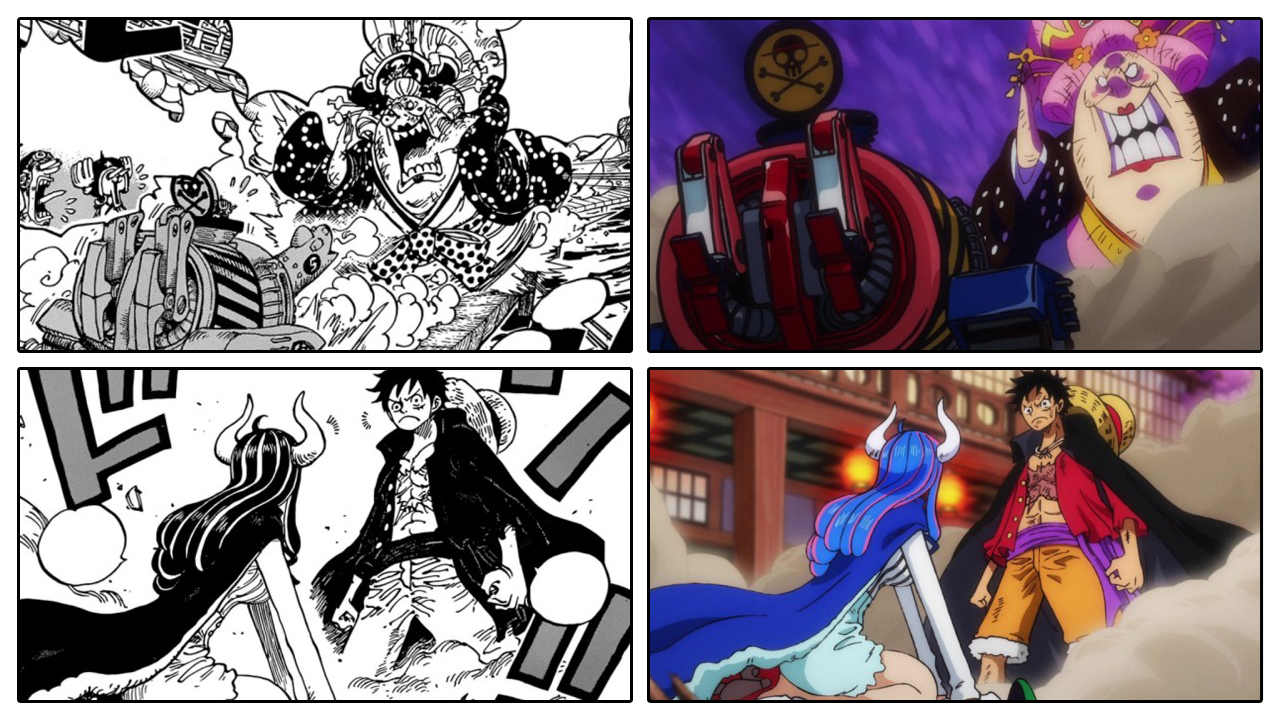 One Piece  Comparação Anime x Mangá do episódio 989