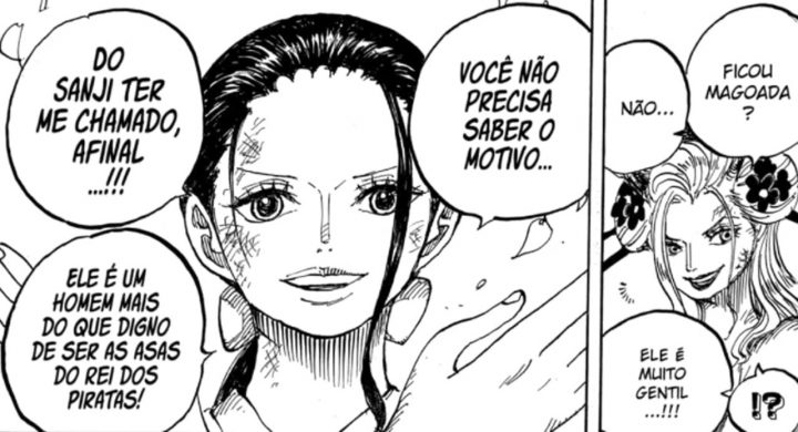 One piece | nico robin enfrenta black maria no capítulo 1020 do mangá, versão oficial em português pelo mangaplus.