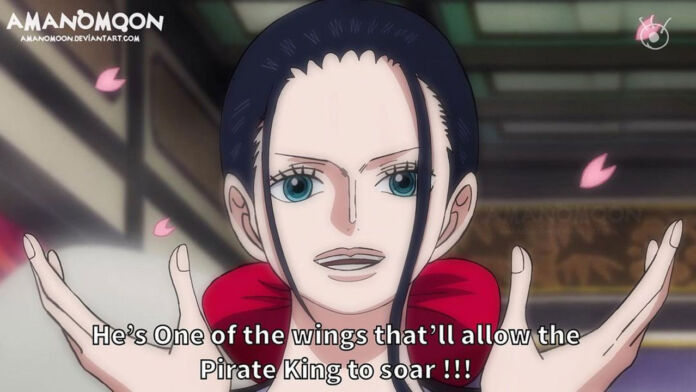 One Piece | Nico Robin no capítulo 1020 do mangá, colorização por amanomoon.