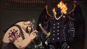 One Piece | Queen e King, do bando de Kaido. Colorização por goldenhans.