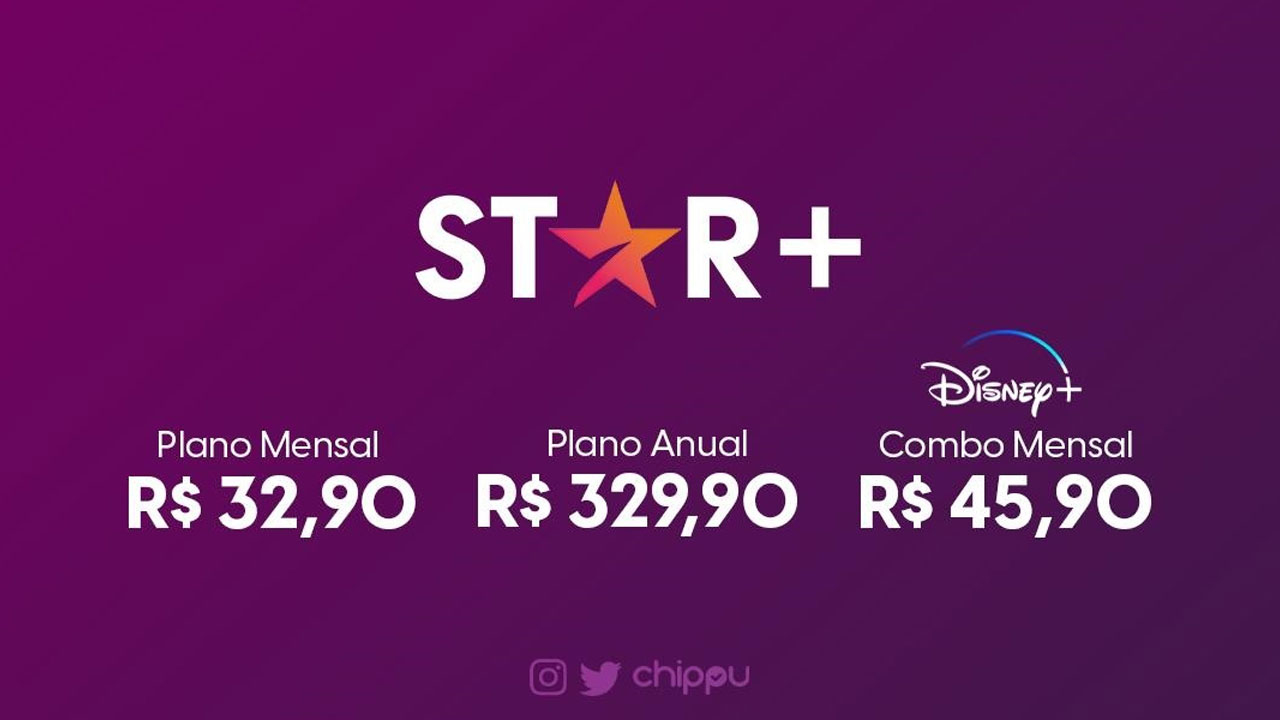 Preços de assinatura da Star+ no Brasil.
