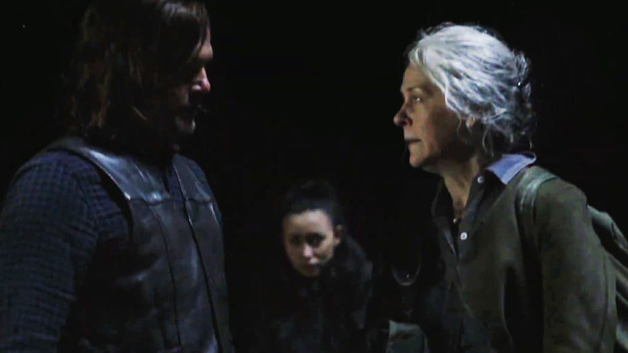 Daryl resgata Carol na 11ª temporada de The Walking Dead.