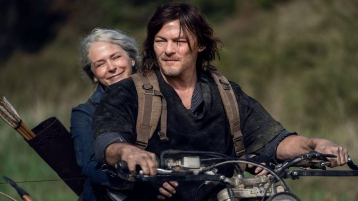 Daryl e carol em the walking dead.