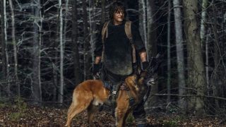 Daryl e Cão no 4º episódio da 11ª temporada de The Walking Dead (S11E04 - "Rendition").