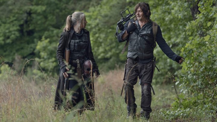 Leah e daryl no 7º episódio da 11ª temporada de the walking dead (s11e07 - "promises broken").