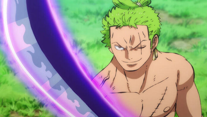 Zoro empunhando a Emma em One Piece