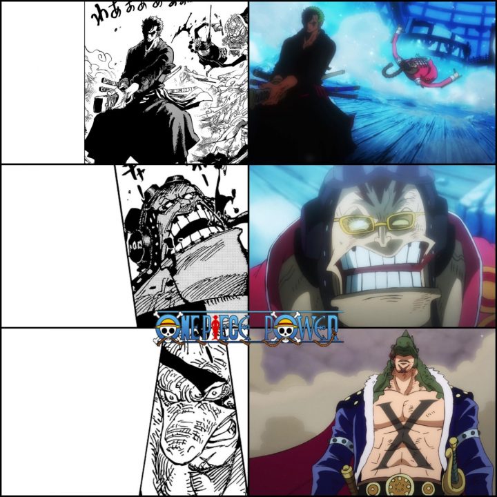 One Piece  Comparação Anime x Mangá do episódio 1010