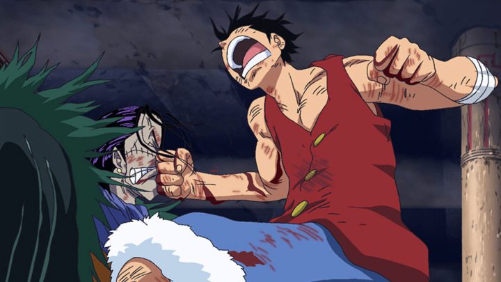 One Piece | Luffy VS Crocodile em Alabasta.