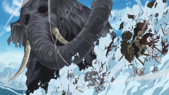 One Piece - Zunesha ataca o navio de Jack.