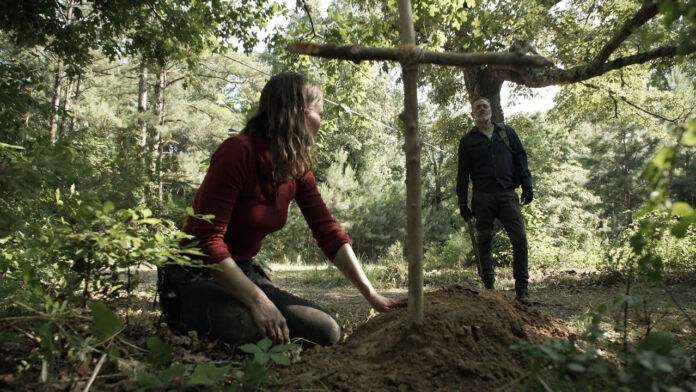 Maggie e Negan no 9º episódio da 11ª temporada de The Walking Dead (S11E09 - 