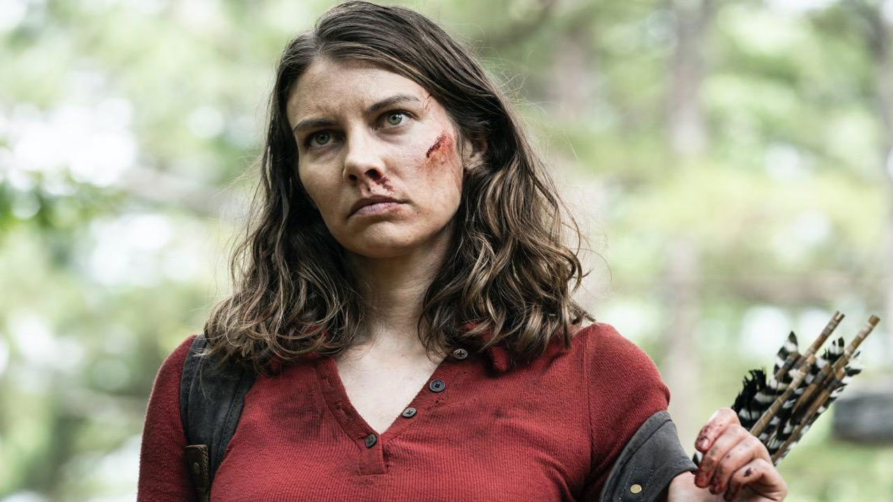 Maggie no 9º episódio da 11ª temporada de The Walking Dead (S11E09 - "For Blood").