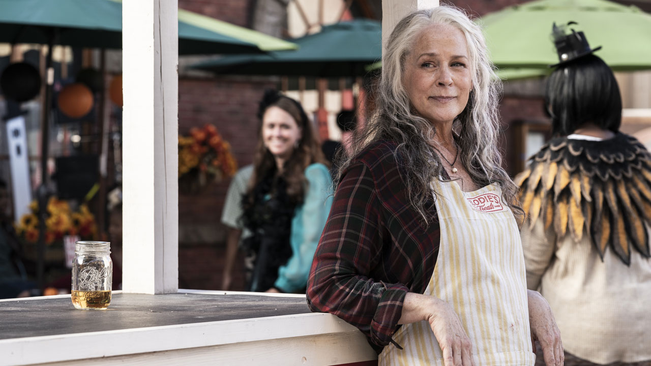 Carol no 10º episódio da 11ª temporada de The Walking Dead (S11E10 - "New Haunts")
