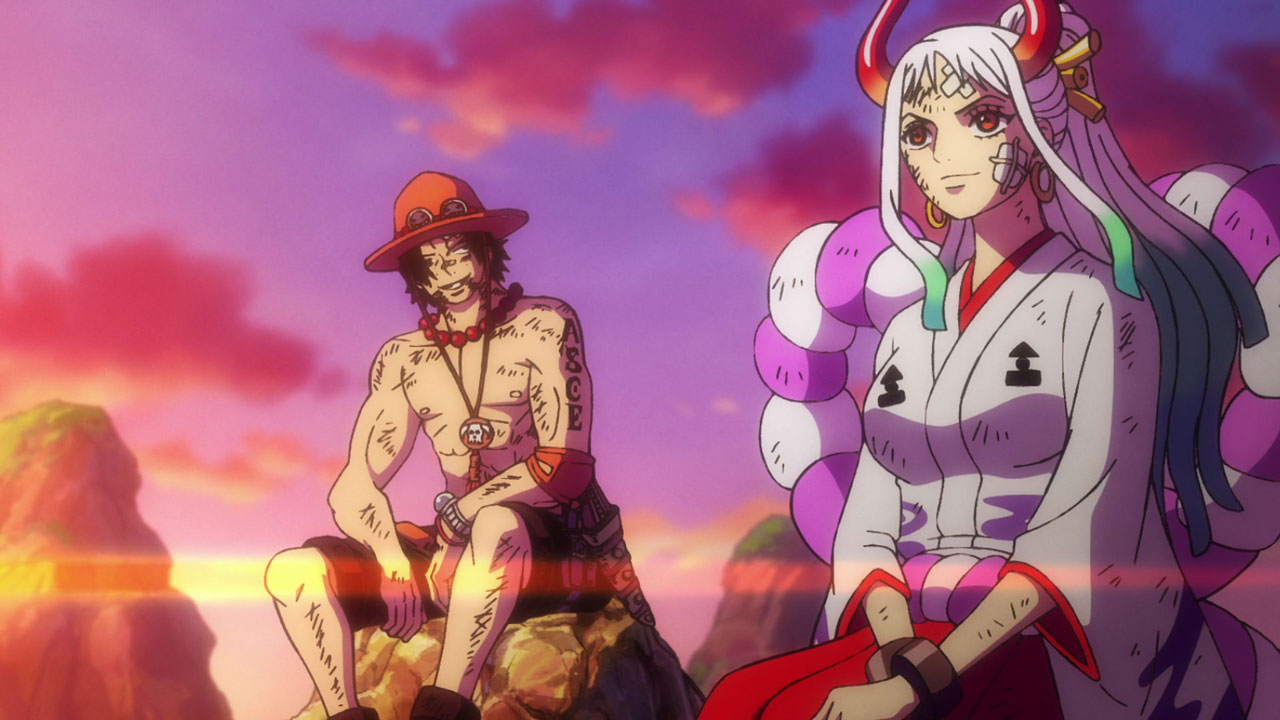 Ace e Yamato no episódio 1013 do anime de One Piece.