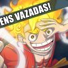 O mangá 1045 de one piece vazou e luffy no gear 5 contra kaido é a luta mais bizarra de todas!