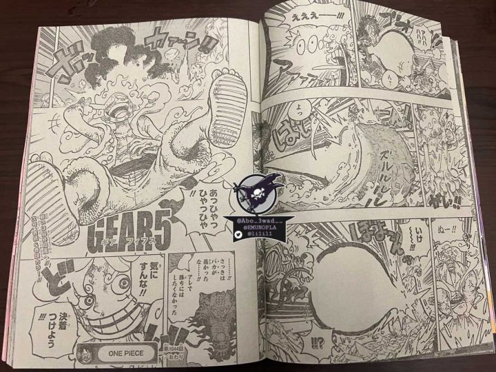 Hiyori em Página vazada do capítulo 1044 de One Piece.