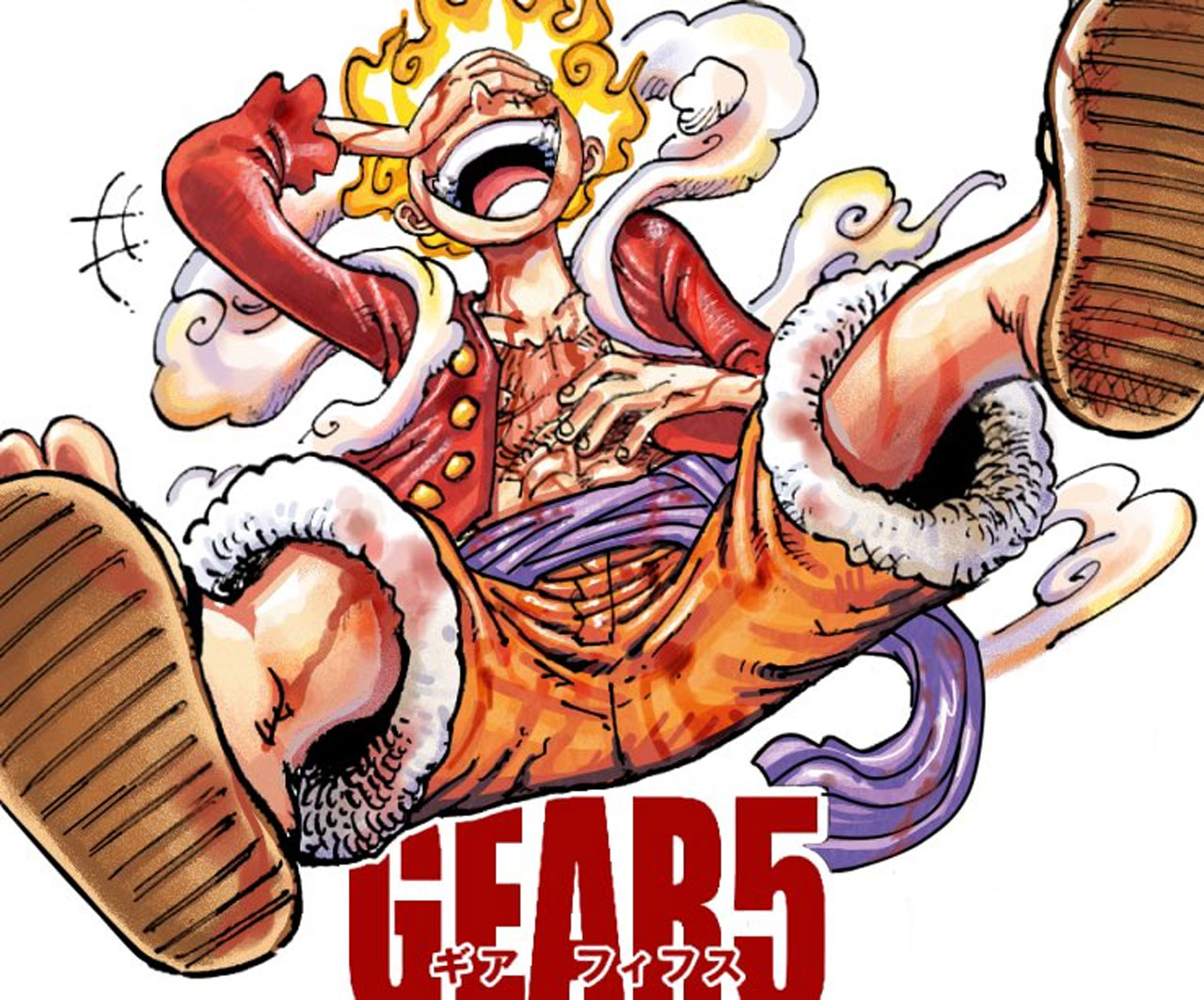 ESCULPINDO LUFFY GEAR 5 (TOON FORCE) - ONE PIECE 