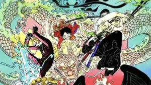 Prévia da capa do volume 102 do mangá de One Piece.