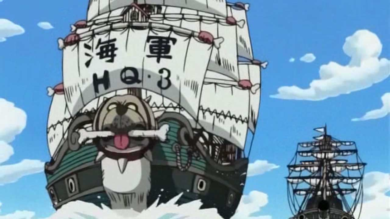 One Piece | Navio da Marinha de Monkey D. Garp.